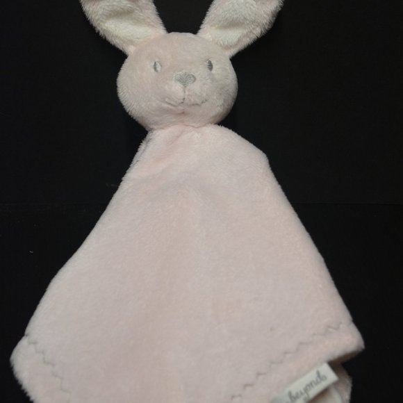 Blankets & Beyond Pink Bunny Plush Lovey Blanket - Picture 8 of 9